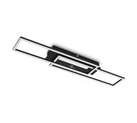Briloner Leuchten 3546-015 Lámpara de Techo LED, Color de Luz Blanco Cálido, Función de Memoria, Orientable, Negro