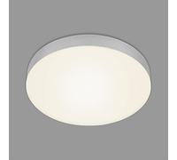 Briloner Leuchten 7066-014 Lámpara de Techo LED Sin Marco, Temperatura de Color Blanco Cálido, Plata