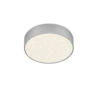 Briloner Leuchten 7072-414 Lámpara de Techo LED, Diseño de Estrella, Temperatura de Color Blanco Neutro, Plata