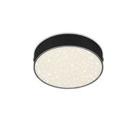 Briloner Leuchten 7072-415 Lámpara LED de Techo, Decoración de Estrellas, Temperatura de Color Blanco Neutro, Negro