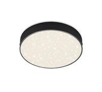 Briloner Leuchten 7073-415 Lámpara LED de Techo, Decoración de Estrellas, Temperatura de Color Blanco Neutro, Negro