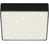 Briloner Leuchten 7076-415 Plafón LED con Decoración de Estrellas, Temperatura de Color Blanco Neutro, Negro