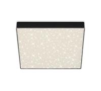 Briloner Leuchten 7078-415 Plafón LED con Decoración de Estrellas, Temperatura de Color Blanco Neutro, Negro