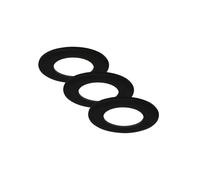 Briloner Leuchten 7113-435 Juego de 3 Lámparas Empotrables LED, de Techo, 450 Lúmenes Cada Una, 4.000 Kelvin, Ip44, Negro Mate
