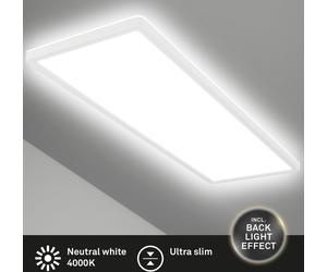 Briloner Leuchten 7402416, LED, 4000 K, 3000 lúmenes, IP20, Blanco