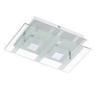 Briloner Leuchten - Lámpara de pared LED, 2 x 5 W, 400 lm, cromo 3568 - 028