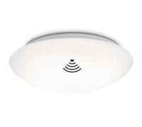 Briloner Leuchten - Lámpara de techo LED con detector de movimiento, luz de techo con sensor de luz natural (opcional ajustable), 15 W, 1500 lúmenes, diámetro 29 cm
