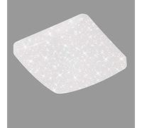 BRILONER Leuchten - Lámpara de techo LED, lámpara de techo con cielo estrellado, 18 vatios, 1800 lúmenes, 4000 Kelvin, blanco, 37x37 cm