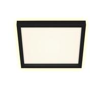 Briloner Leuchten - Lámpara de techo LED, lámpara de techo con efecto Blacklight incluido, 18 vatios, 2400 lúmenes, 3000 Kelvin, blanco-negro, 296 x 296 x 43 mm (Lar x An x Al)