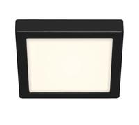 Briloner Leuchten - Lámpara de techo LED, luz de techo, 16,5 vatios, 1.600 lúmenes, 4.000 Kelvin, blanco-negro, 225 x 225 x 32 mm (Lar x An x Al)