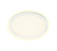 Briloner Leuchten - Lámpara de techo LED, luz de techo con efecto Blacklight incluido, 22 vatios, 3.000 lúmenes, 3.000 Kelvin, blanco, Ø 42,5 cm