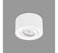 Briloner Leuchten - Lámpara LED de Techo (5 W, Reflector Orientable, 470 Lúmenes, 3000 K, 9 cm de Diámetro), Color Blanco