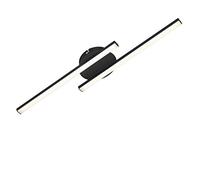 Briloner Leuchten LED, lámpara de Techo con 2 Tiras, 12 vatios, 960 lúmenes, 3000 Kelvin, Negro, 560 x 120 x 36 mm (3448-015)
