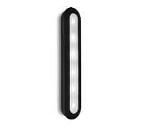 BRILONER Leuchten - Luz de empuje LED con temporizador, luz para debajo de la unidad, luz para gabinete, luz para debajo del gabinete, autoadhesiva, negro