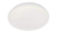 Briloner Leuchten - Luz de techo LED, luz de baño, lámpara de baño, IP44, 12 vatios, 1.200 lúmenes, 4.000 kelvin, blanco, Ø 28,8cm