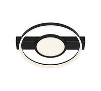 Briloner Leuchten - Plafón LED, plafón regulable, incluye iluminación central, incluye función de memoria, 33 vatios, 3100 lúmenes, 3000 kelvin, negro, 435x395x66 mm (L. x an. x al.) (3026-015)
