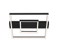 Briloner Leuchten - Plafón LED, plafón regulable, incluye perfil de luz doble, incluye función de memoria, 30 vatios, 2700 lúmenes, 3000 kelvin, negro, 435x400x66 mm (L. x an. x al.)