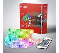 BRILONER Leuchten - Tira LED 10m, regulable, tira LED RGB, tira LED 300xRGB-LED 0,08W, autoadhesiva, blanca, 10.000x10x2,5mm (LxAxA), 2024-300