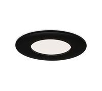 Briloner - Luminaria empotrada LED, lámpara empotrada LED, lámpara de techo 5 W, 450 Lumen, 4.000 Kelvin, IP44, negro mate, 85x27mm (DxH)