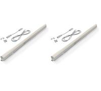 Briloner - Luz Cocina Bajo Mueble, Color Blanco, 57,3 x 2,2 x 3 cm, Incl. 1 x LED 8W 800Lm 4.000K, Cable Incluido, Luz Bajo Mueble, Iluminación Armario, Lámpara Cocina, Barra de LED Para Cocina