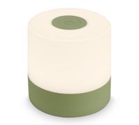 Briloner - Mini Lámpara de Mesa LED Inalámbrica, Lampara de Mesa Recargable, Lampara para Mesita, USB-C, Luz Blanca Cálida, 7x7 cm, Lampara LED Recargable, Lamparas Tactiles sin Cable, Color Verde