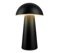 BRILONER - Mini lámpara LED de sobremesa inalámbrica con toque, regulable por pasos, IP44, lamparas de mesita de noche, lampara de mesa, lampara recargable, lampara inalambrica, 12x19,5 cm, negro