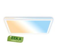BRILONER - Panel LED, CEE A fuente de luz, 14,2 W a 3000lm, CCT, luz indirecta, superficie cocina, paneles, lampara, lamparas de techo salon, 42x42x3 cm, blanco
