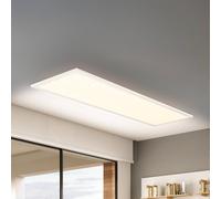 Briloner Panel LED Piatto CCT, IP44, 100 x 25 cm, control remoto, blanco EC:EPREL:2272042