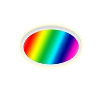 BRILONER - Panel LED, Regulables, lámparas de Techo con regulación de Color RGB, Backlight con Control Remoto, 15vatios, 1850lúmenes, 4000Kelvin, Blanco, ø29,3cm (7092-416)