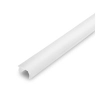 Briloner - Personaliza tu difusor de paneles. Aspecto blanco, perfil de plástico, accesorios para paneles acústicos, ancho de ranura 16-17 mm, se puede sujetar, se puede acortar, 1,3 m, blanco