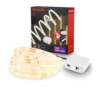 Briloner - Pimp your Panel LED strip starter set, blanco cálido, cable interruptor, decoración de habitaciones, 2,6m, blanco