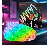BRILONER - Pimp your Stripe set de expansión tira LED de 4m, colores RGB coloridos, blanco cálido, regulable, programas de color, acortable, autoadhesivo, tiras LED, tira de luz LED, decoración gaming