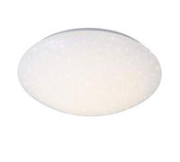 BRILONER - Plafón con Decoración Estrella, Plafon LED Techo, 12W, 1200 Lúmenes, 4000 Kelvin, Blanco, diámetro 28 cm, Candeeiro Teto, Lampara Techo Salon, Lamparas Techo, Lampara de Techo