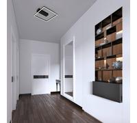 Briloner Plafón LED 3771 en forma de marco, negro
