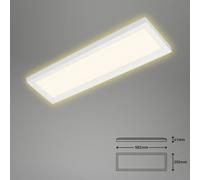 Briloner Plafón LED 7365, 58 x 20 cm, blanco