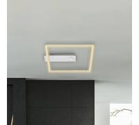 Briloner Plafón LED con sensor Nici cuadrado aluminio