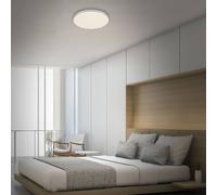 Briloner Plafón LED Flame Star, 840, Ø38,7 cm, plata