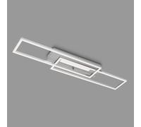 Briloner Plafón LED Frame Mid, 3.000 K, aluminio