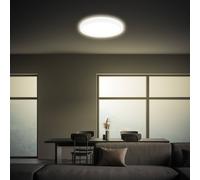 Briloner Plafón LED Tava, blanco, Ø 24 cm, plástico
