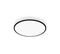 Briloner Pulap A Plafón LED, negro, Ø 33 cm, plástico