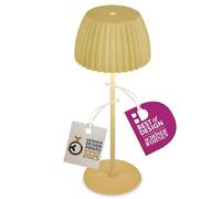 Briloner Lámpara de mesa Riffle LED inalámbrica IP44 borde luminoso regulador táctil verde