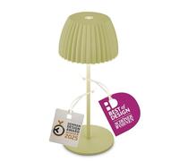 Briloner Lámpara de mesa LED recargable Brilo unplugged Riffle, 20 cm, verde