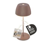 Briloner Lámpara de mesa LED recargable Brilo unplugged Riffle, 20 cm, arena oscura EC:EPREL:2218154