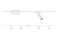BRILONER - Sistema de carriles Luxtrail starter set, 4x LED spots, extensible, orientable, lámparas, sistema de carriles techo, proyector, 2m, blanco