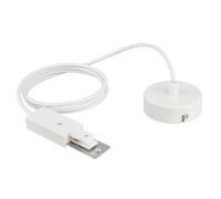 BRILONER - Sistema de riel de entrada de cable de 1,5 m, color blanco | Cable de 1,5 m, contacto flexible, entrada de cable, sistema de carril, 230 V, accesorios para rieles