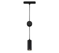 BRILONER - Sistema de rieles Luxtrail LED lámpara colgante, blanco cálido, regulable en altura, accesorios, riel de luz, LED colgante, lámparas, 130x1200x42 mm (LxAxP), negro