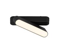 BRILONER - Sistema de rieles Luxtrail LED Tracklight, Blanco cálido, Orientable, Accesorio, Foco LED, Proyector, Foco de techo, Plafón, 130mm, Negro