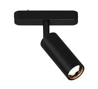 BRILONER - Sistema de rieles Luxtrail LED Tracklight, Blanco cálido, Orientable, Accesorio, Tracklight, Foco LED, Proyector, Plafón, 130x40x155mm (LxPxA), Negro