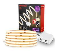 BRILONER - Tira LED COB Pimp Your Panel kit inicial, 3000 K luz blanco cálido, con interruptor en cable, recortable, autoadhesiva, tiras LED para paneles acústicos, iluminación pared, 2,6 m