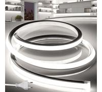 BRIMETI Tira LED 220V Neon 5M Exterior Silicona Impermeable Flexible IP65 Blanco 6000K 120 LED/M LED Strip Light de la Cuerda Interior Luz, para Dormitorio Bar para Fiestas Decoración Party Sign